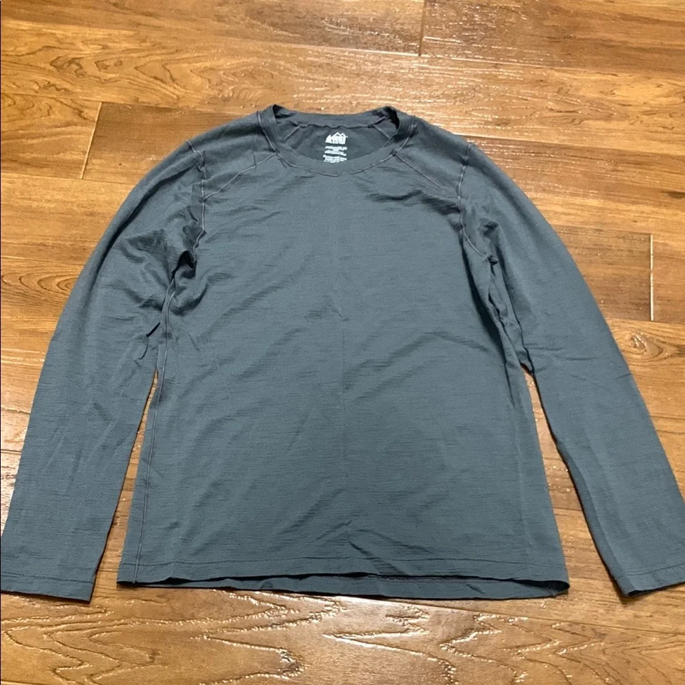REI Merino Wool Long Sleeve Crew Neck Shirt